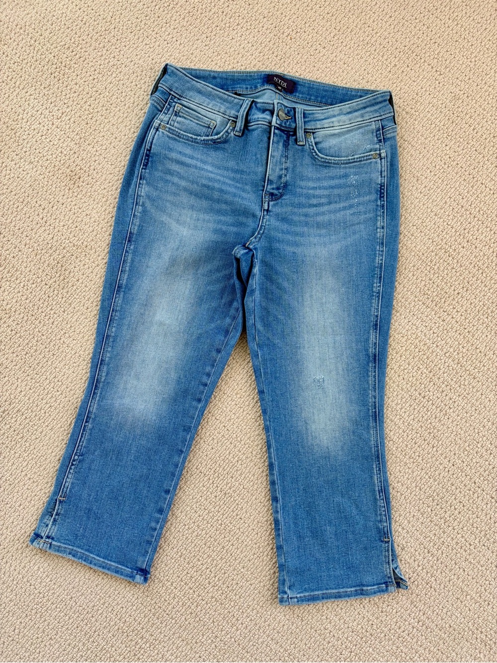 NYDJ Light Blue Cropped Slim Ankle Jeans 4P